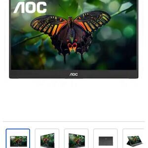 AOC - 16T15 15.6" IPS Portable Monitor, FHD, 1920x1080, 60Hz, 5Ms, USB-C,Carry C